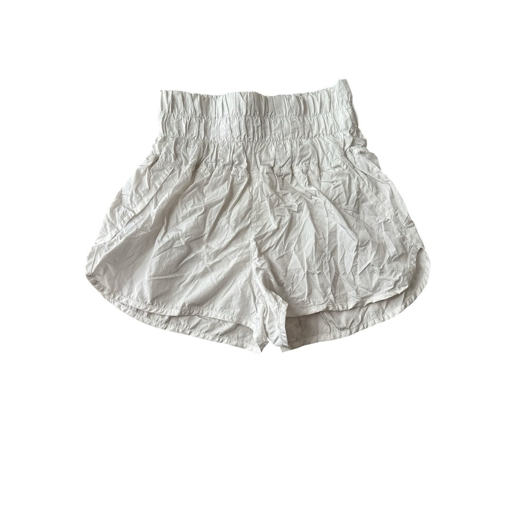 Free‎ People Movement The Way Home Running Shorts Small White Lined High Waist
